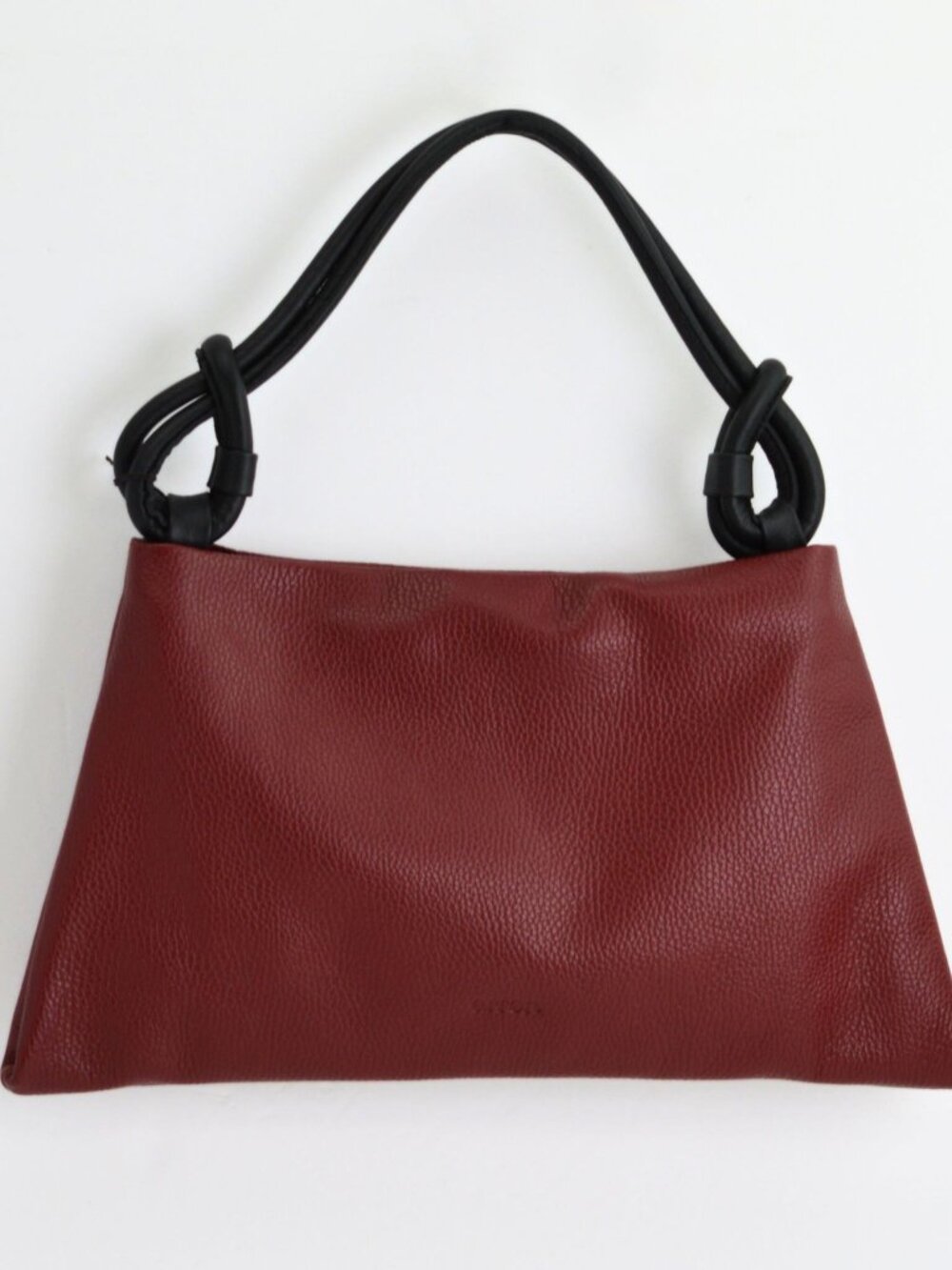 Poppy Hobo Bag, Italian Leather - Red Wine